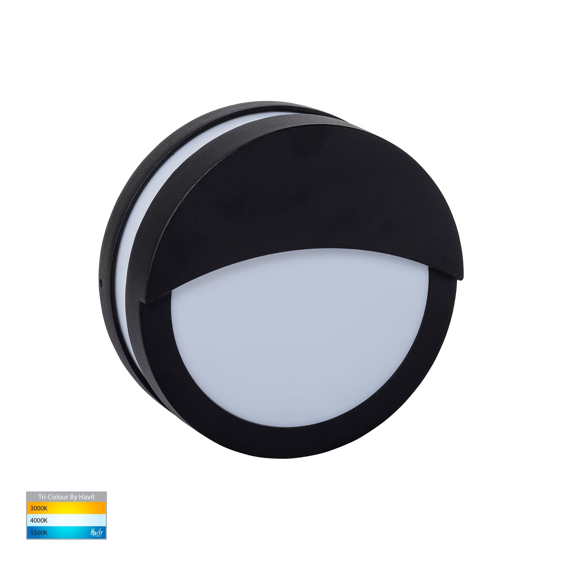 Havit Lighting Roto Black LED Bunker Light with Eyelid