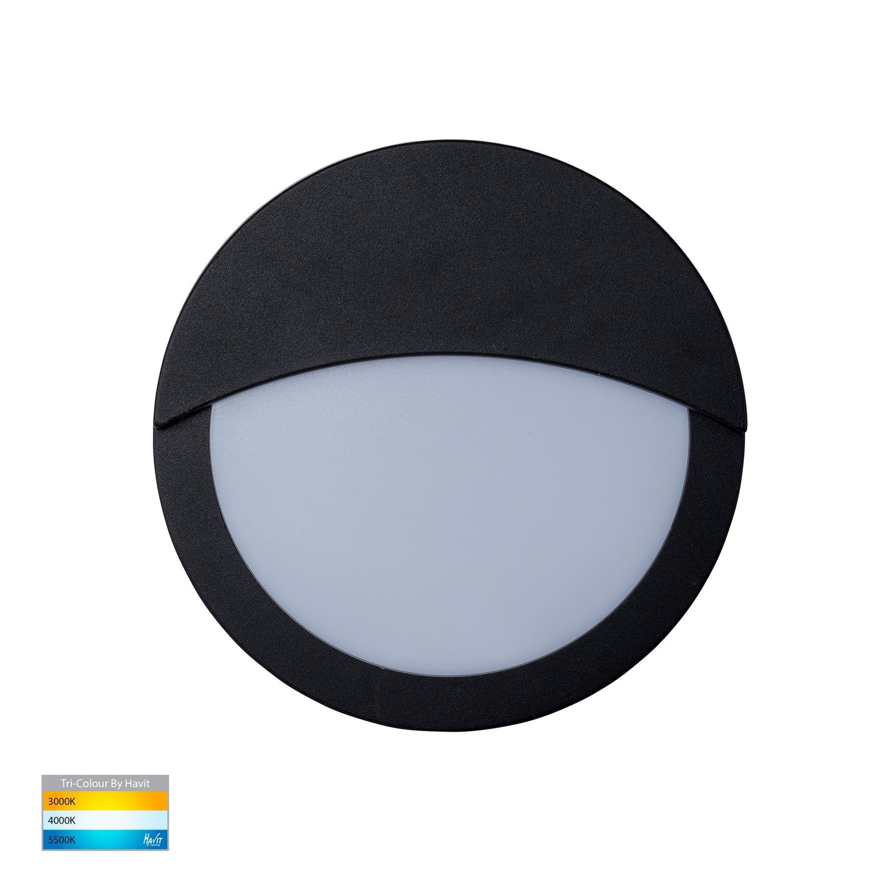 Havit Lighting Roto Black LED Bunker Light with Eyelid