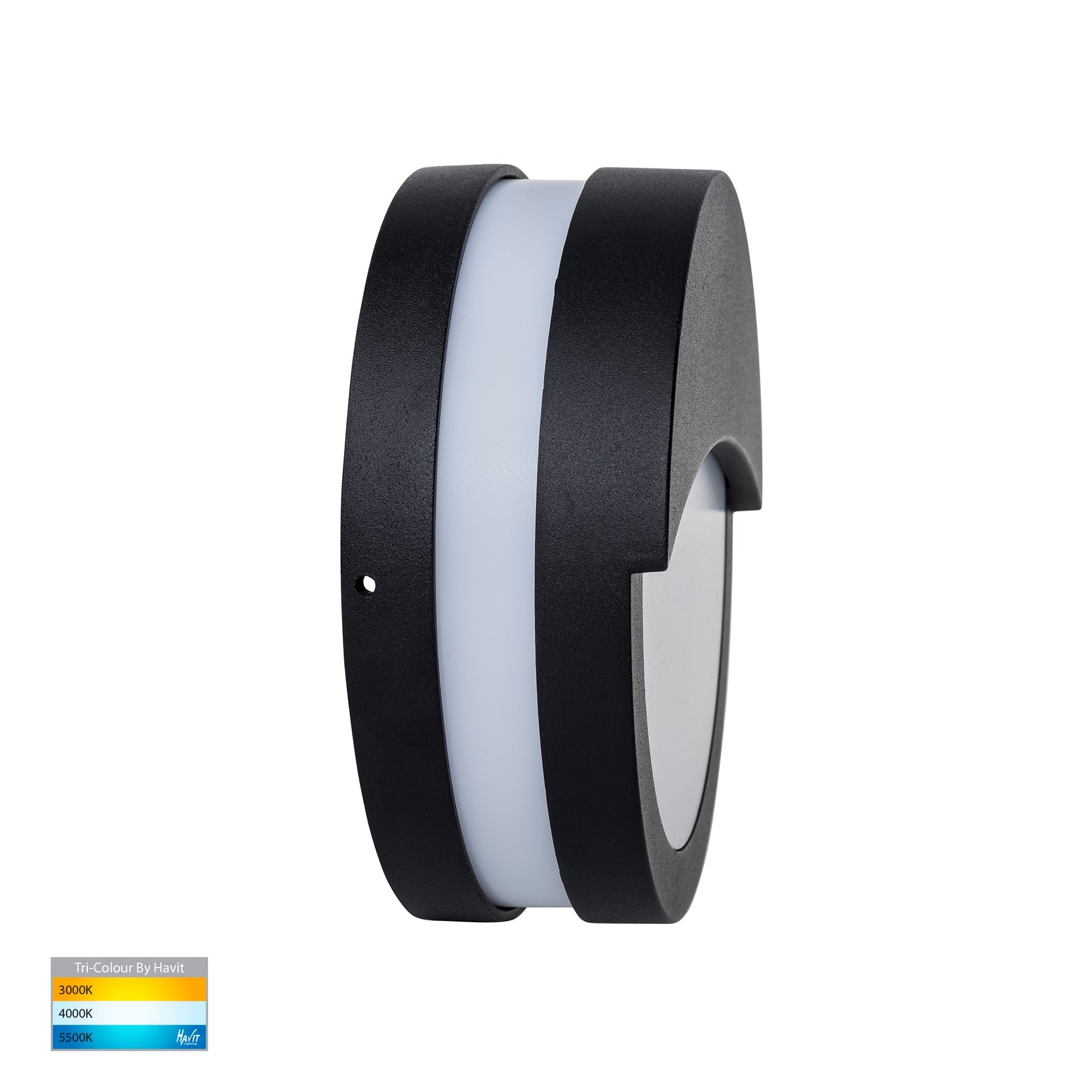 Havit Lighting Roto Black LED Bunker Light with Eyelid