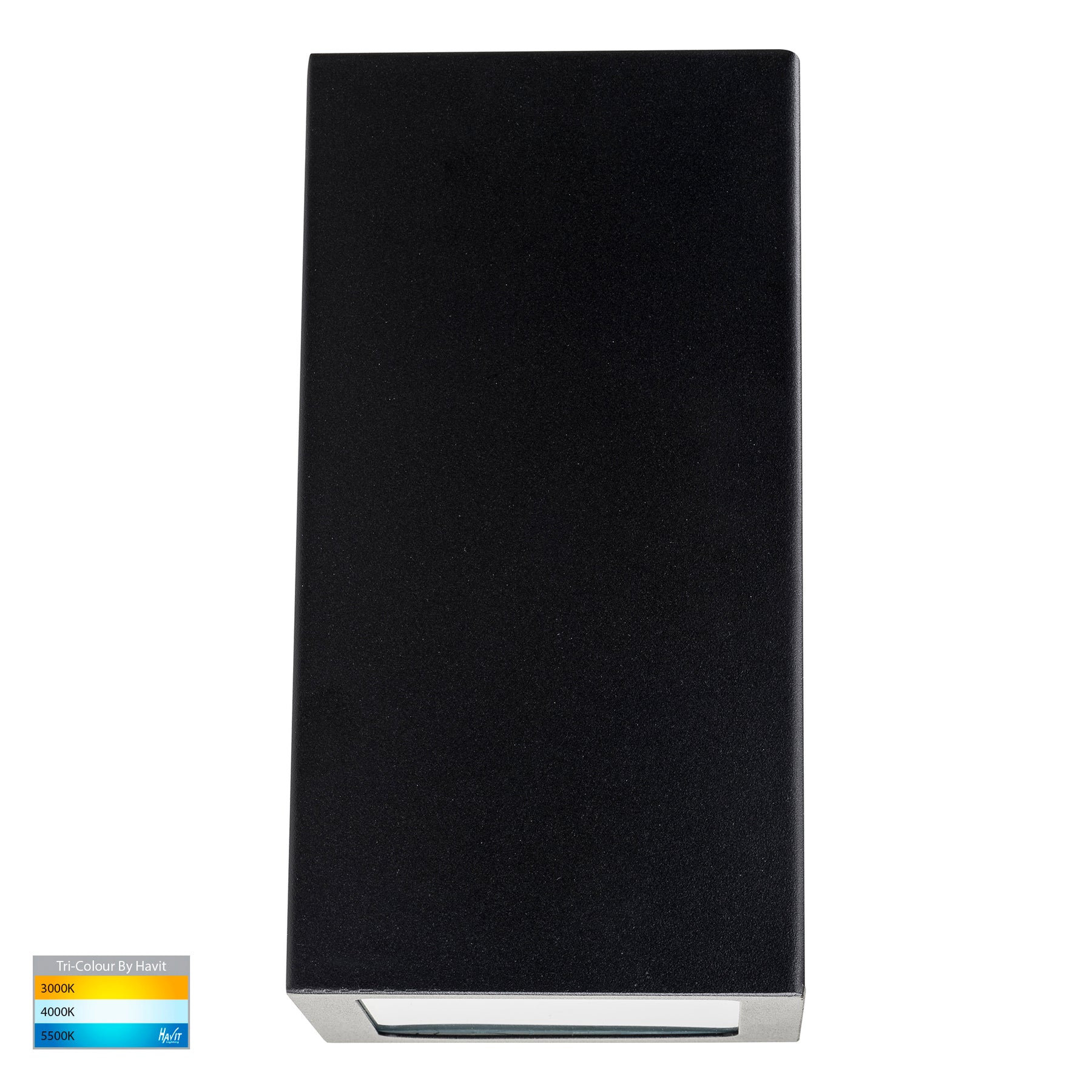 Havit Lighting Taper Black TRI Colour LED Wedge Wall Light