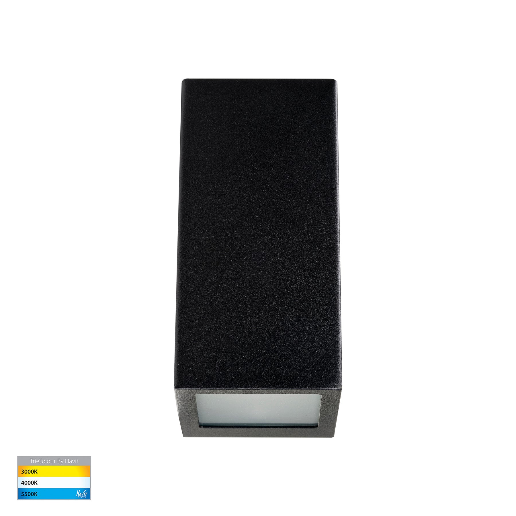 Havit Lighting Taper Black TRI Colour LED Wedge Wall Light