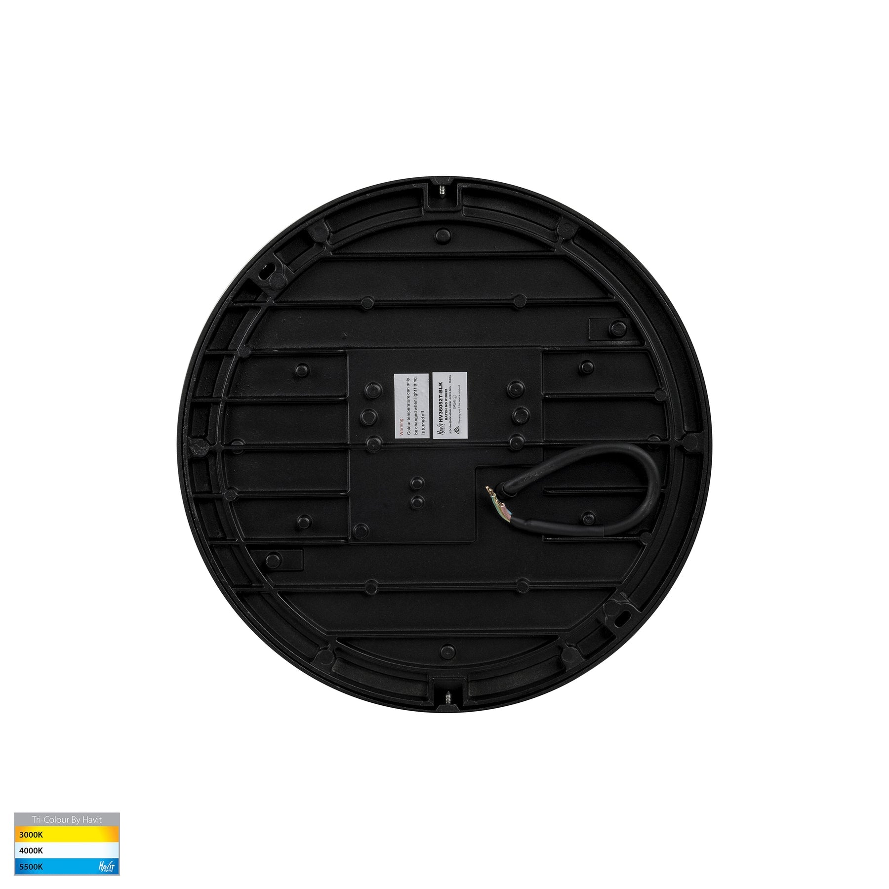 Havit Lighting Liptor Black 20w Ceiling Mounted LED Oyster
