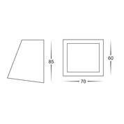 Havit Lighting Taper Black Wedge Step Light