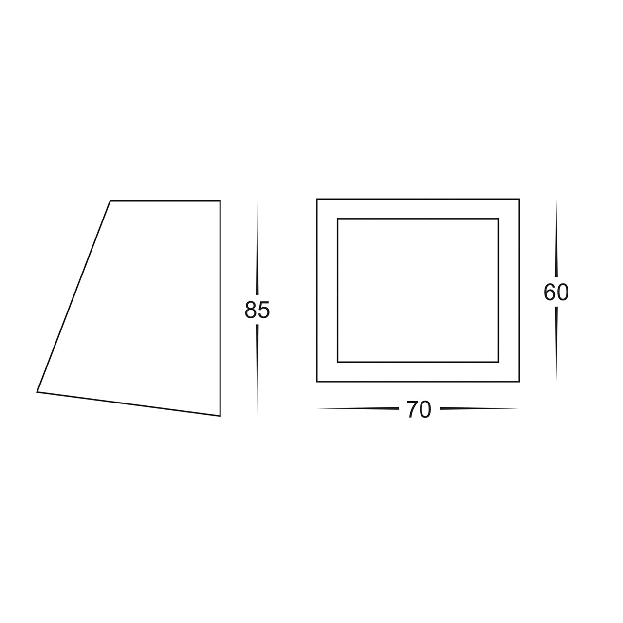Havit Lighting Taper White Wedge Step Light