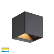 Havit Lighting Celes Polycarbonate Black Square Up & Down Wall Light