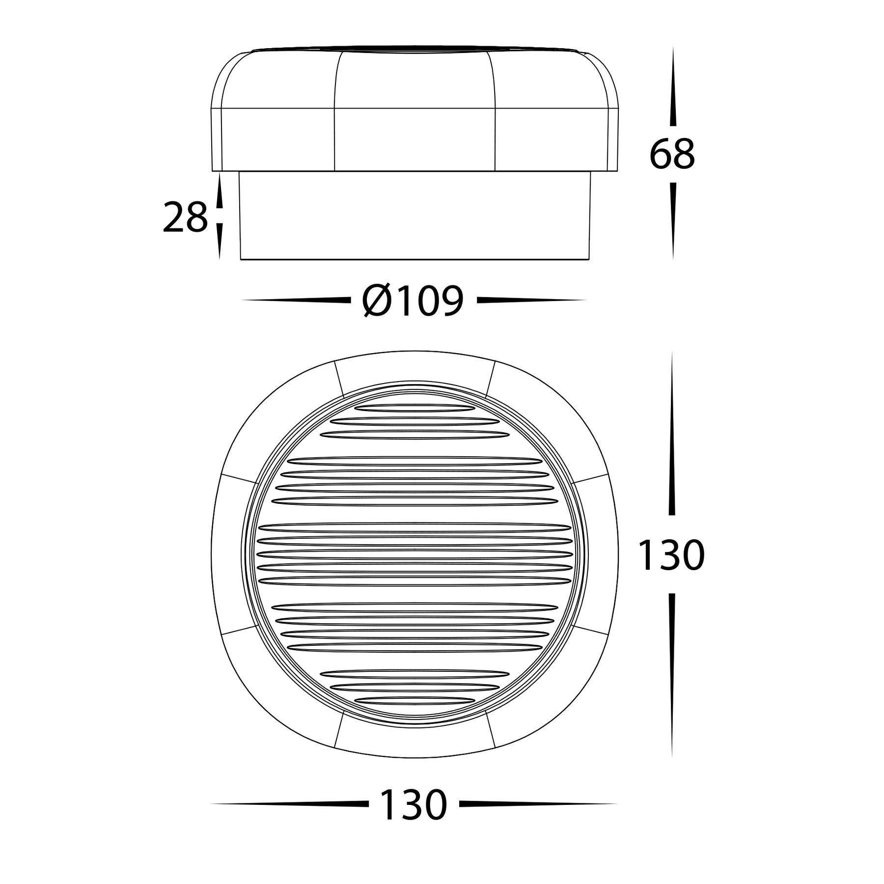 Havit Lighting Lasi Aluminium White Wall Light