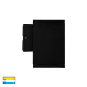Havit Lighting Quadru Square Black TRI Colour Fixed Down LED Wall Light