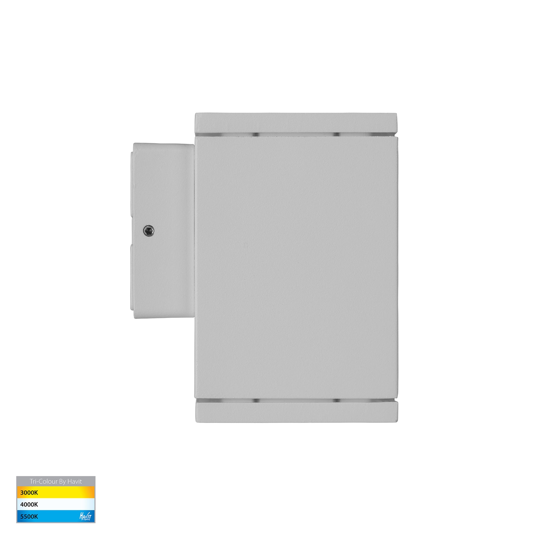 Havit Lighting Quadru Square White TRI Colour Fixed Down LED Wall Light