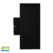 Havit Lighting Quadru Square Black TRI Colour Up & Down LED Wall Light