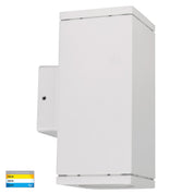 Havit Lighting Quadru Square White TRI Colour Up & Down LED Wall Light