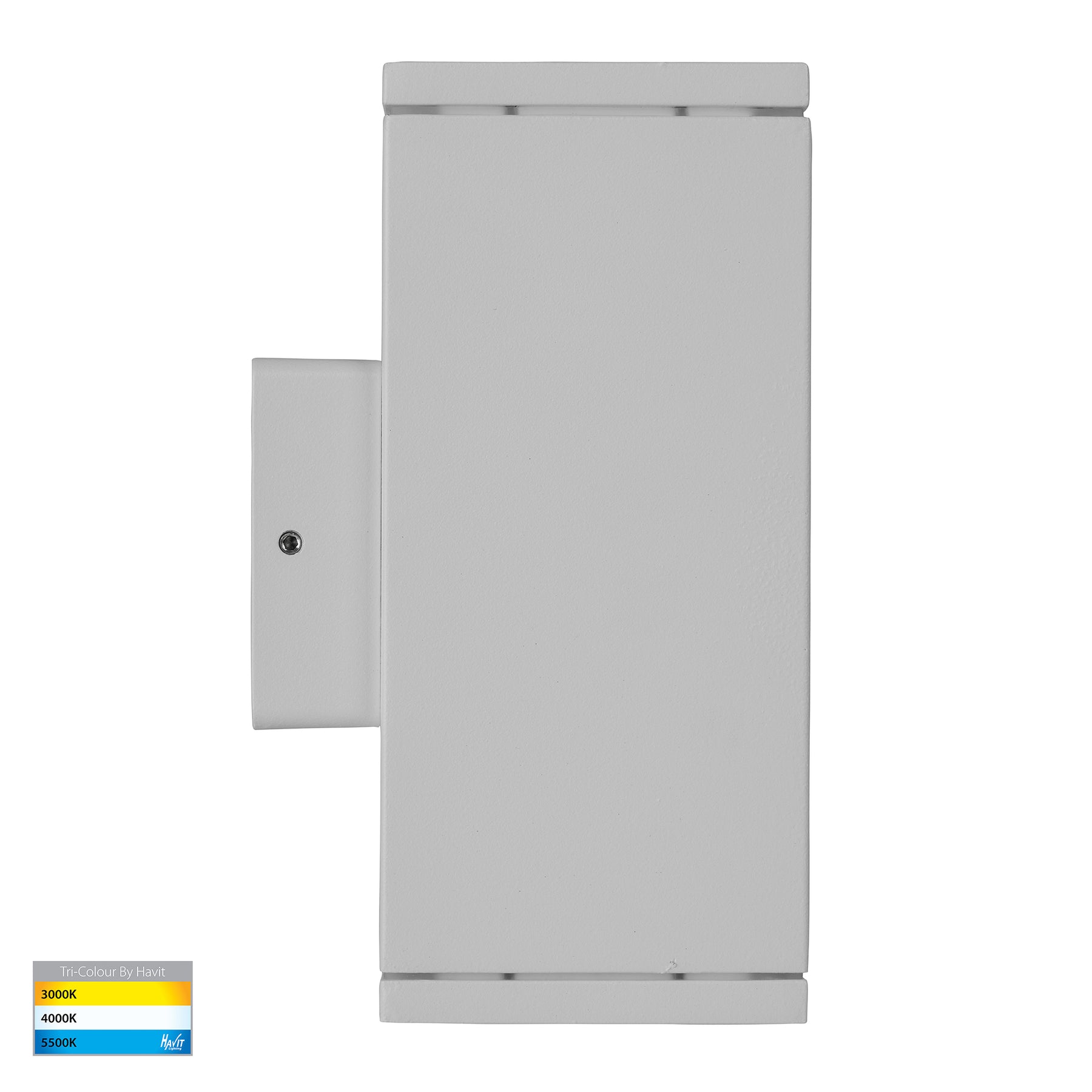 Havit Lighting Quadru Square White TRI Colour Up & Down LED Wall Light