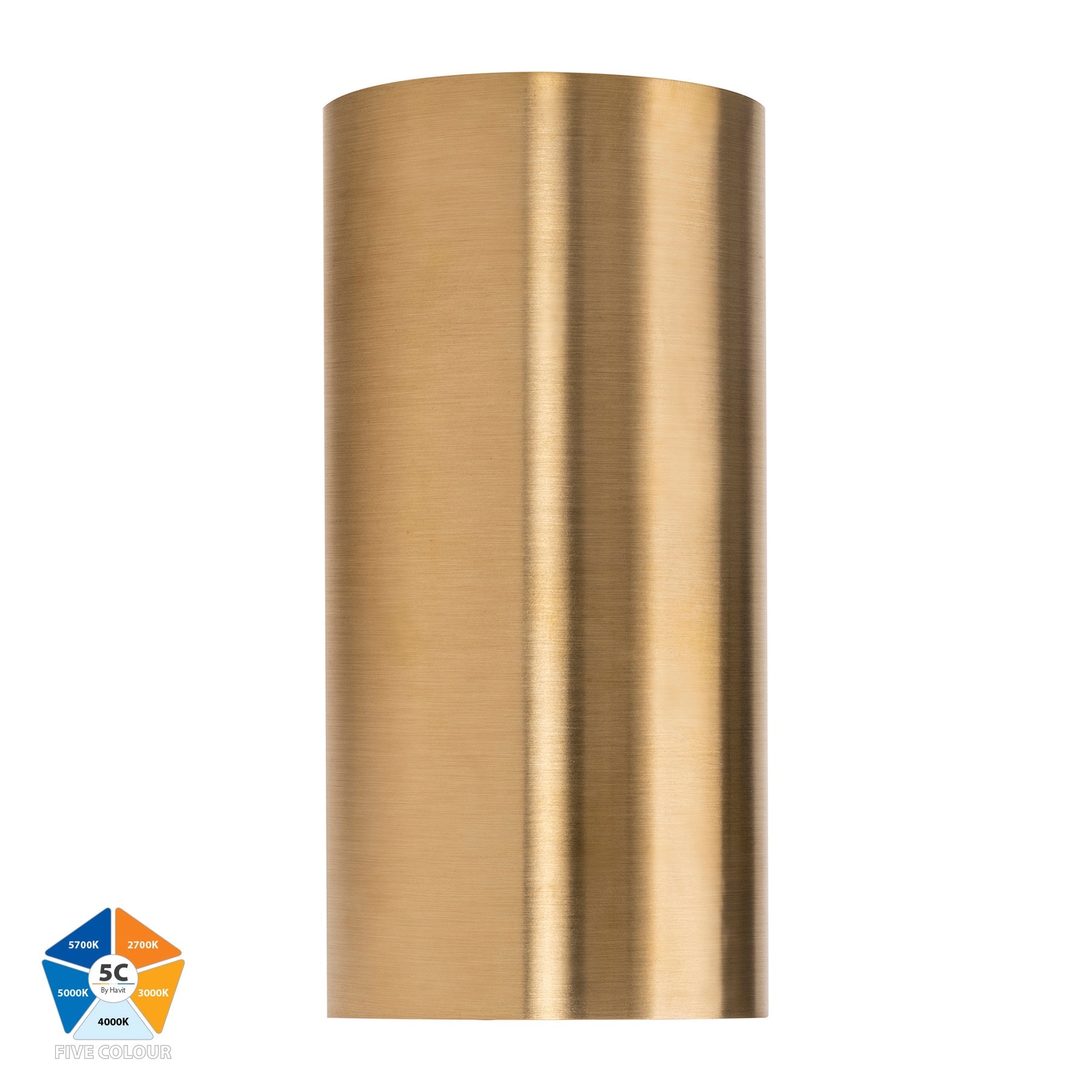 Havit Lighting Aries Solid Brass Fixed Down LED Wall Light