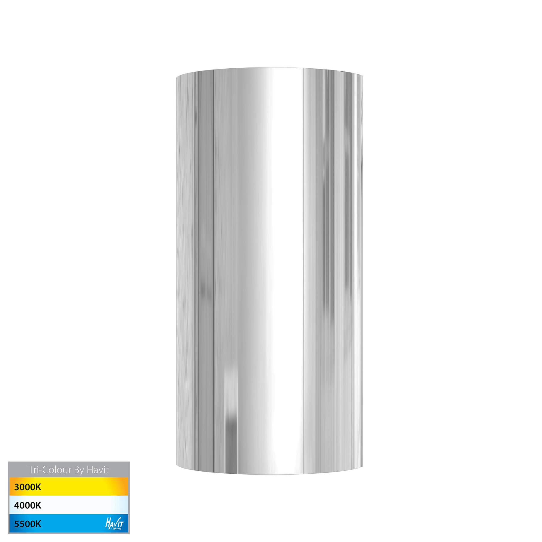 Havit Lighting Aries Polished 316 Stainless Steel Down LED Wall Light
