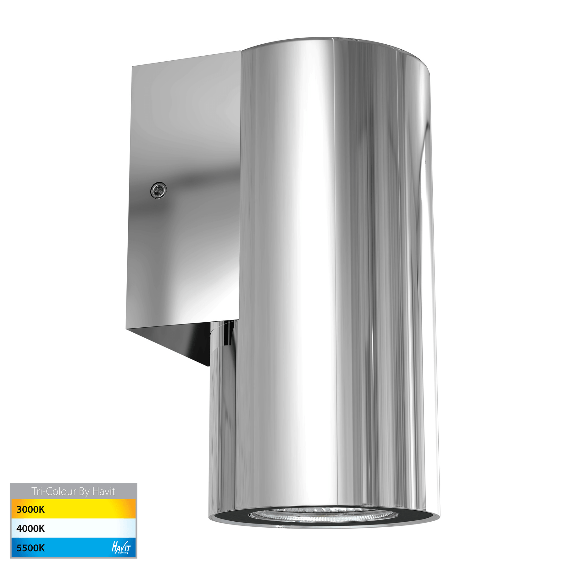 Havit Lighting Aries Polished 316 Stainless Steel Down LED Wall Light