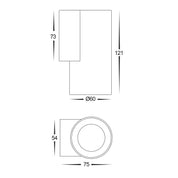 Havit Lighting Aries Solid Brass Fixed Down LED Wall Light