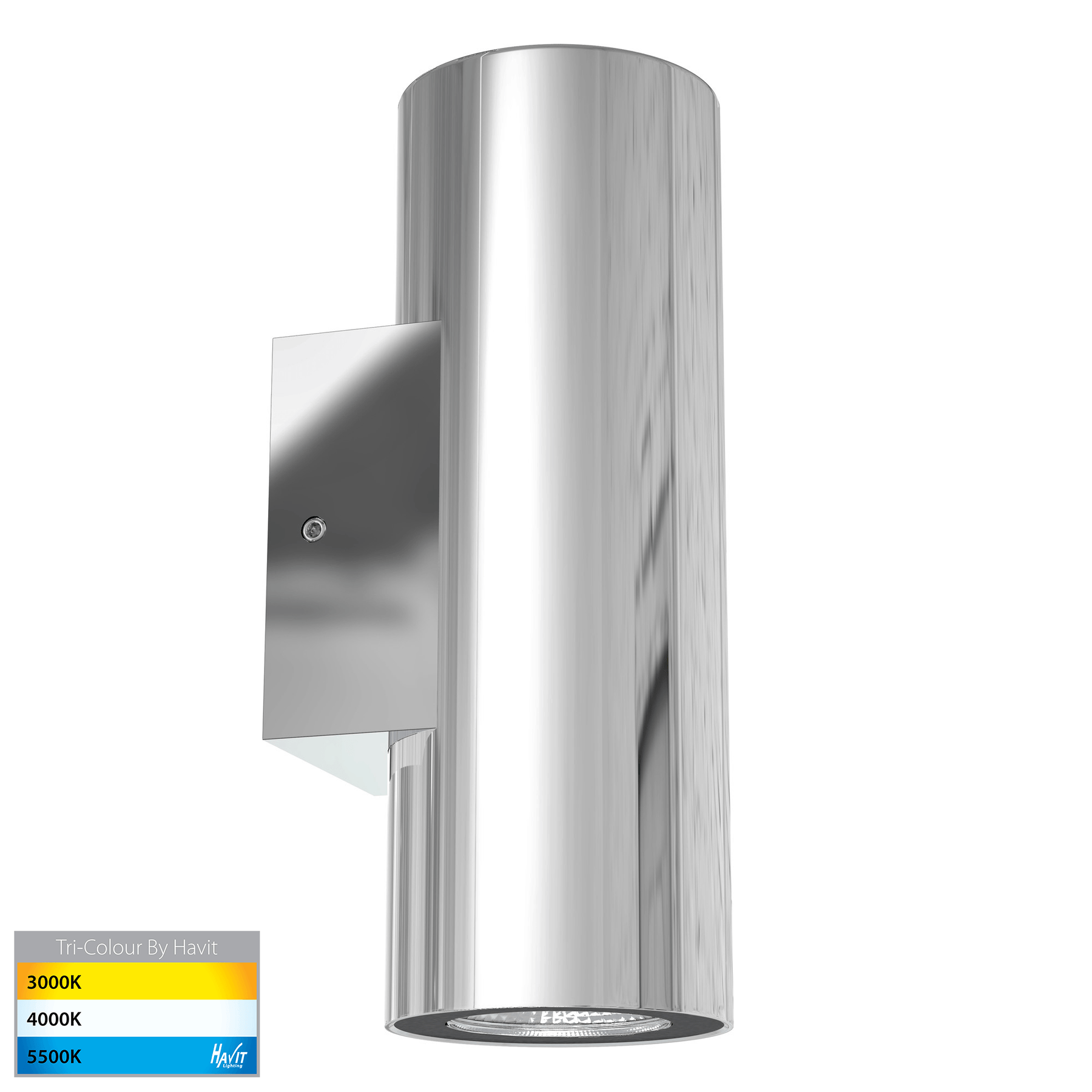 Havit Lighting Aries Polished 316 Stainless Steel Up & Down LED Wall Light