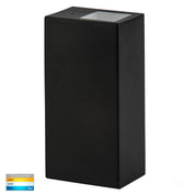 Havit Lighting Veldi Black Square TRI Colour Up & Down Wall Light