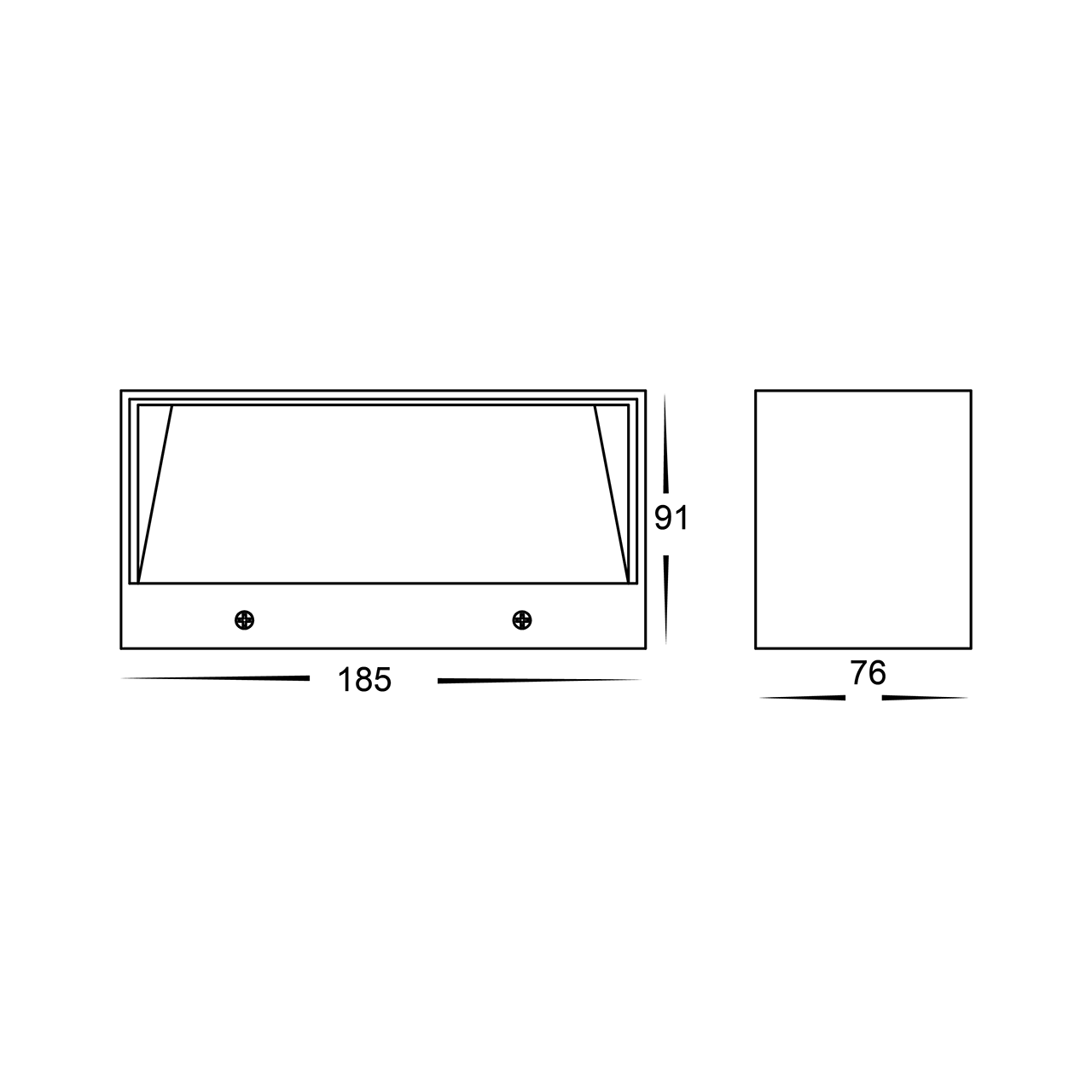 Havit Lighting Nikki Black Up & Down LED Wall Light