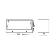 Havit Lighting Nikki Black Up & Down LED Wall Light