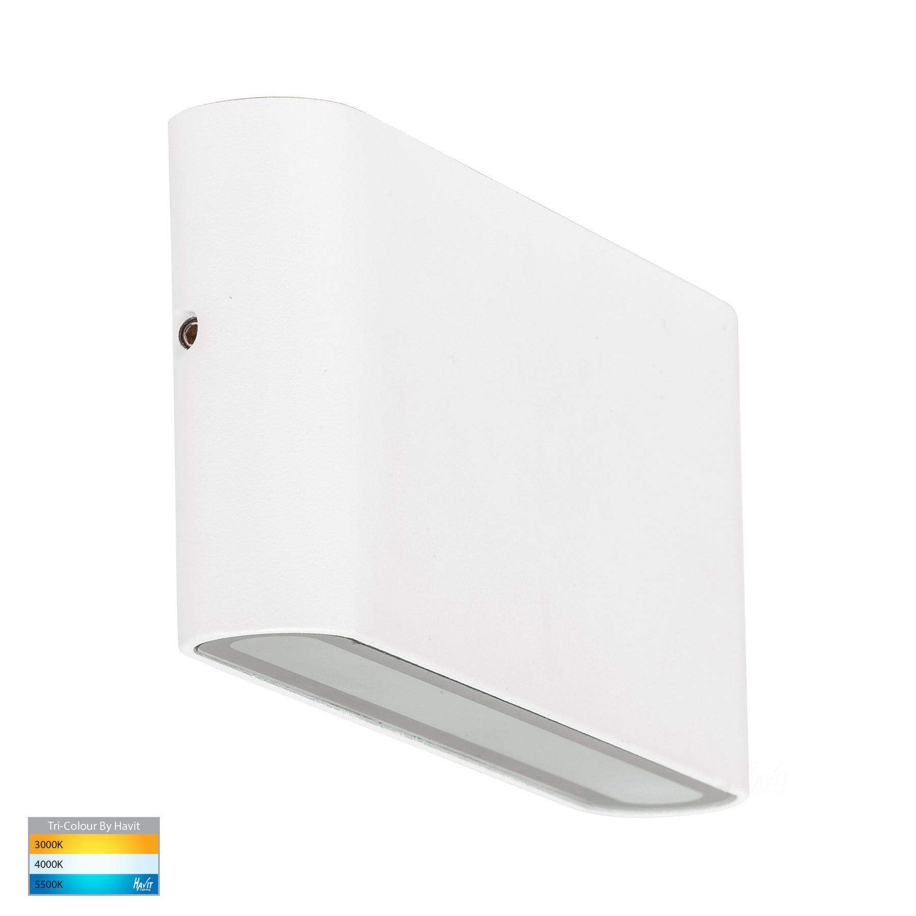 Havit Lighting Lisse White Fixed Down TRI Colour LED Wall Light