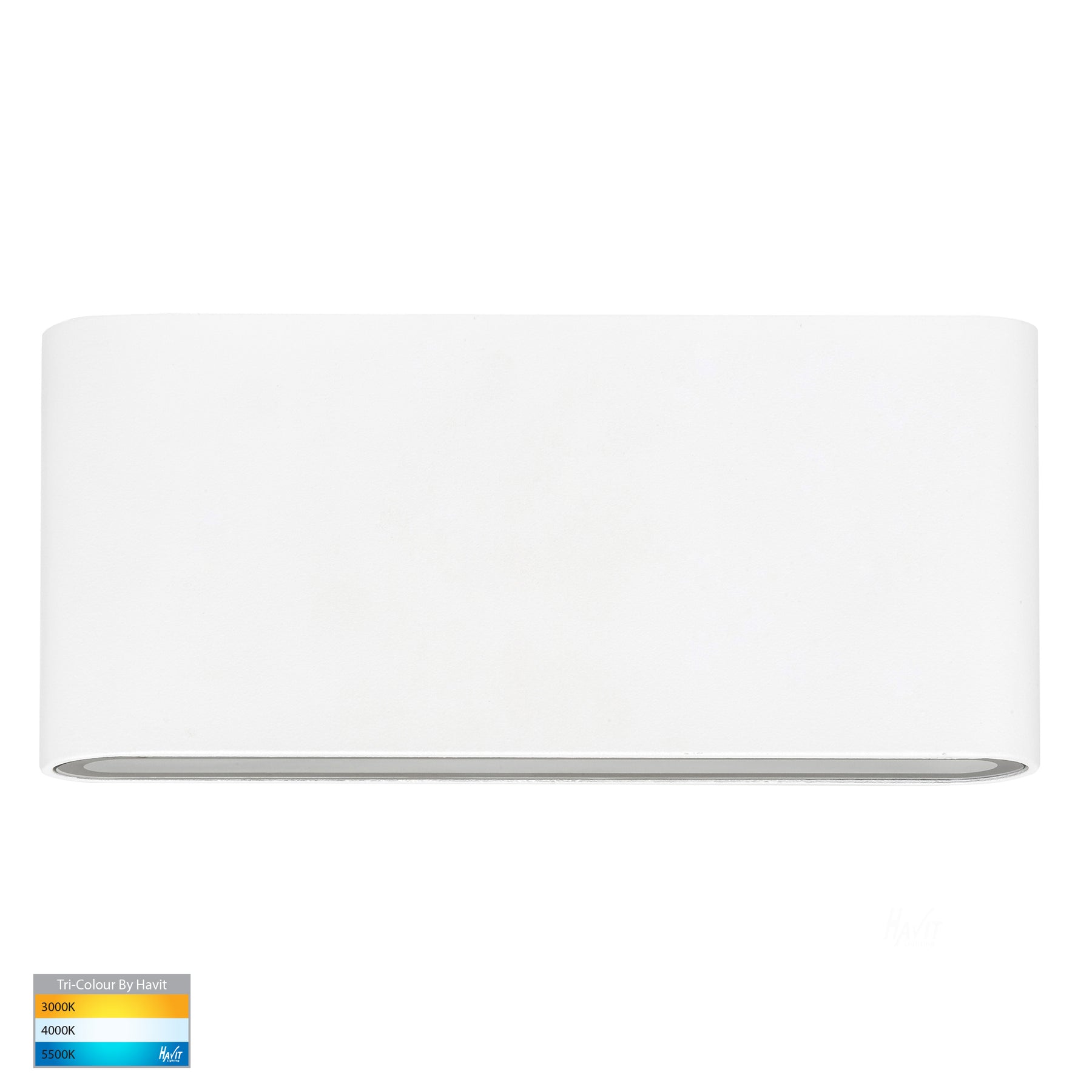 Havit Lighting Lisse White Fixed Down TRI Colour LED Wall Light