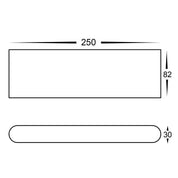 Havit Lighting Lisse White Fixed Down LED Wall Light