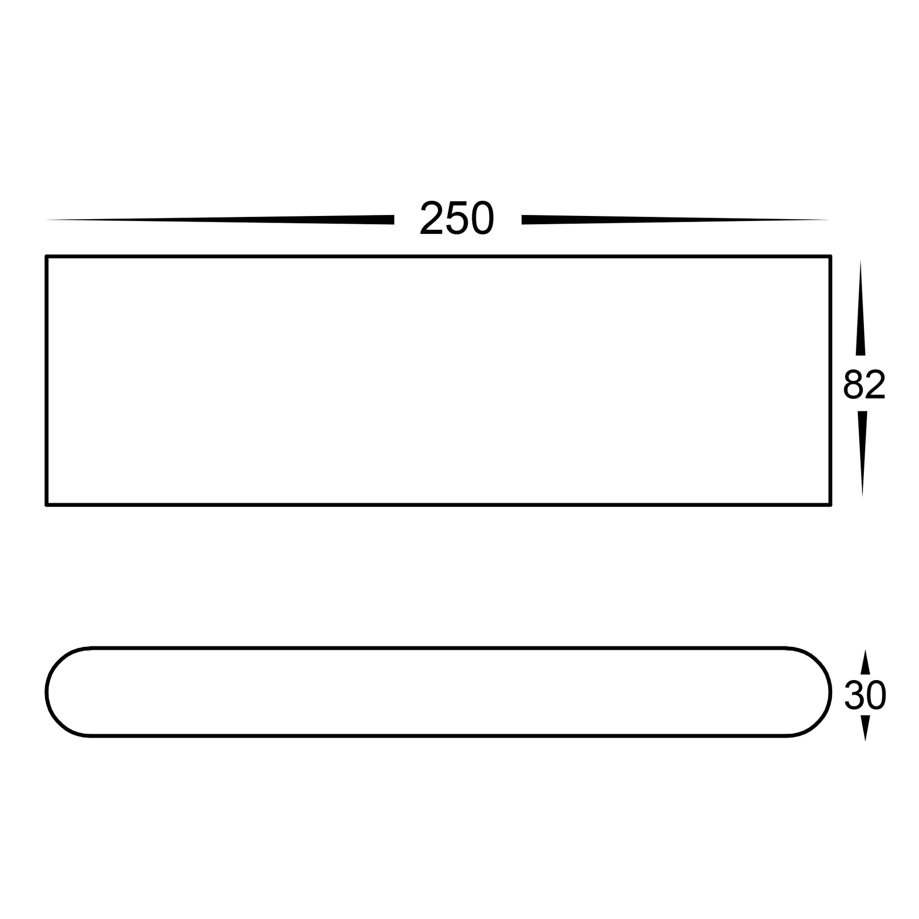 Havit Lighting Lisse White Fixed Down LED Wall Light