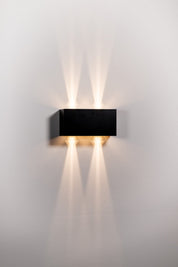 Havit Lighting Versa Black Square Up & Down Wall Light