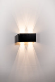 Havit Lighting Versa Black Square Up & Down Wall Light