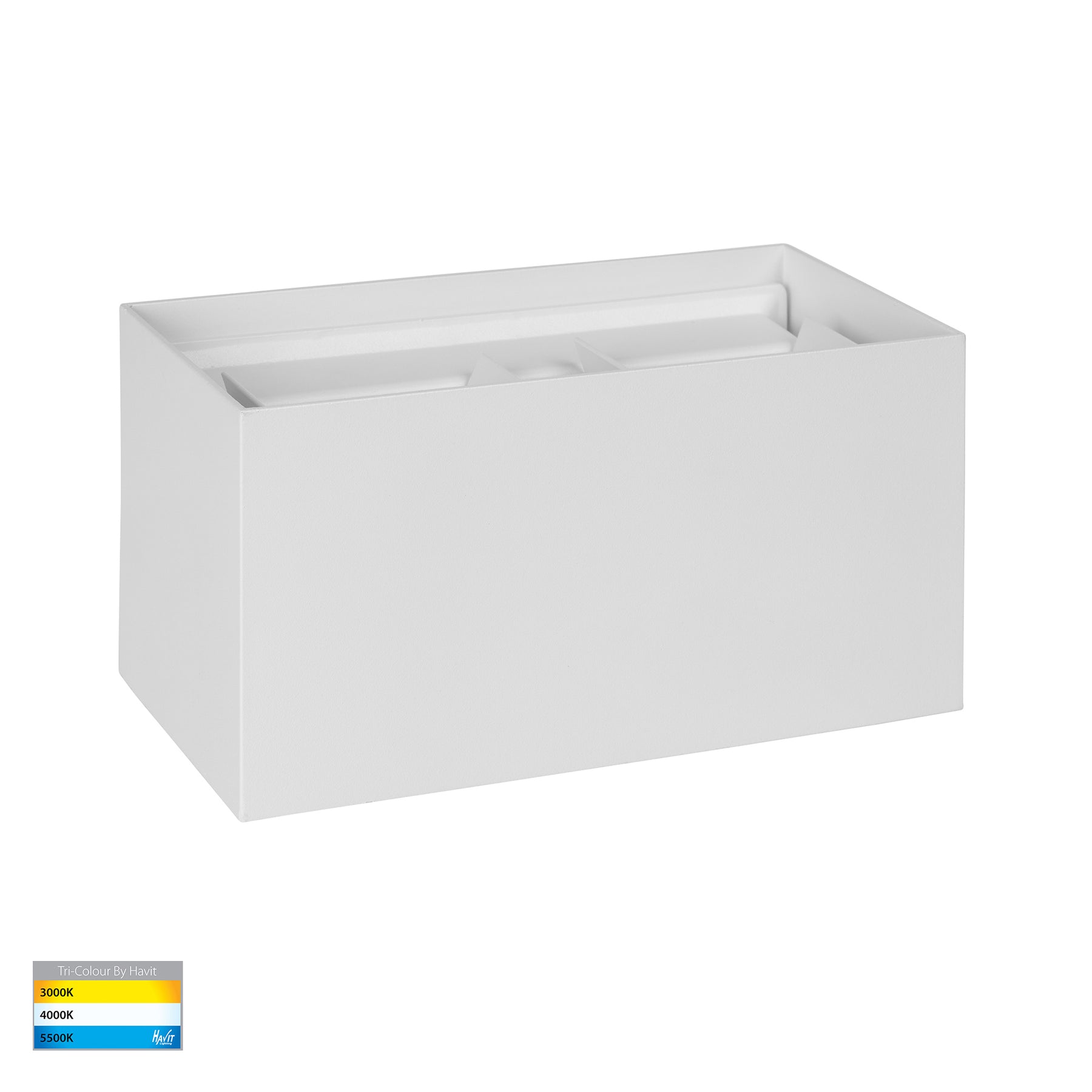 Havit Lighting Versa White Square Up & Down Wall Light