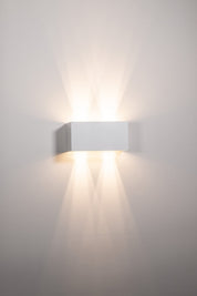 Havit Lighting Versa White Square Up & Down Wall Light