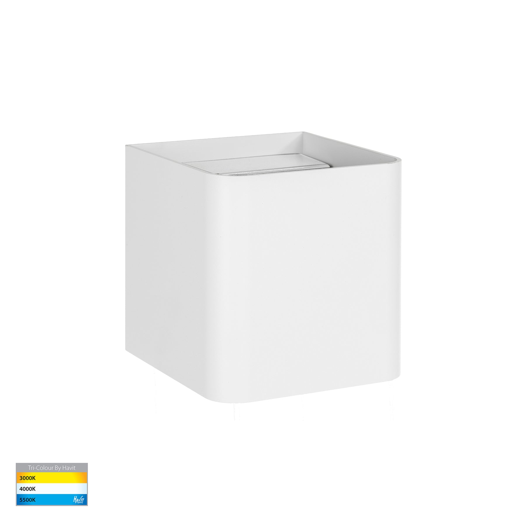 Havit Lighting Versa White Square Up & Down Wall Light