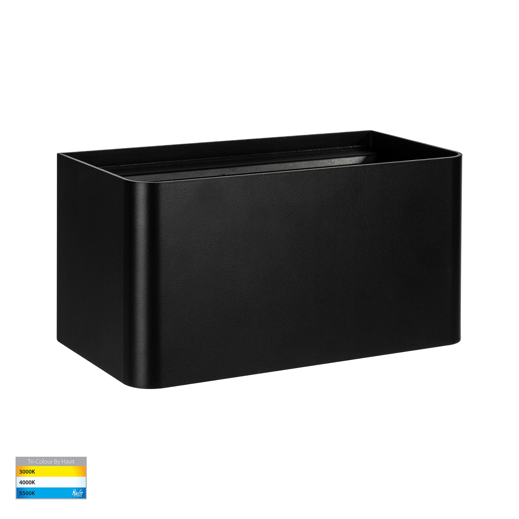 Havit Lighting Versa Black Square Up & Down Wall Light