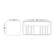 Havit Lighting Versa White Square Up & Down Wall Light