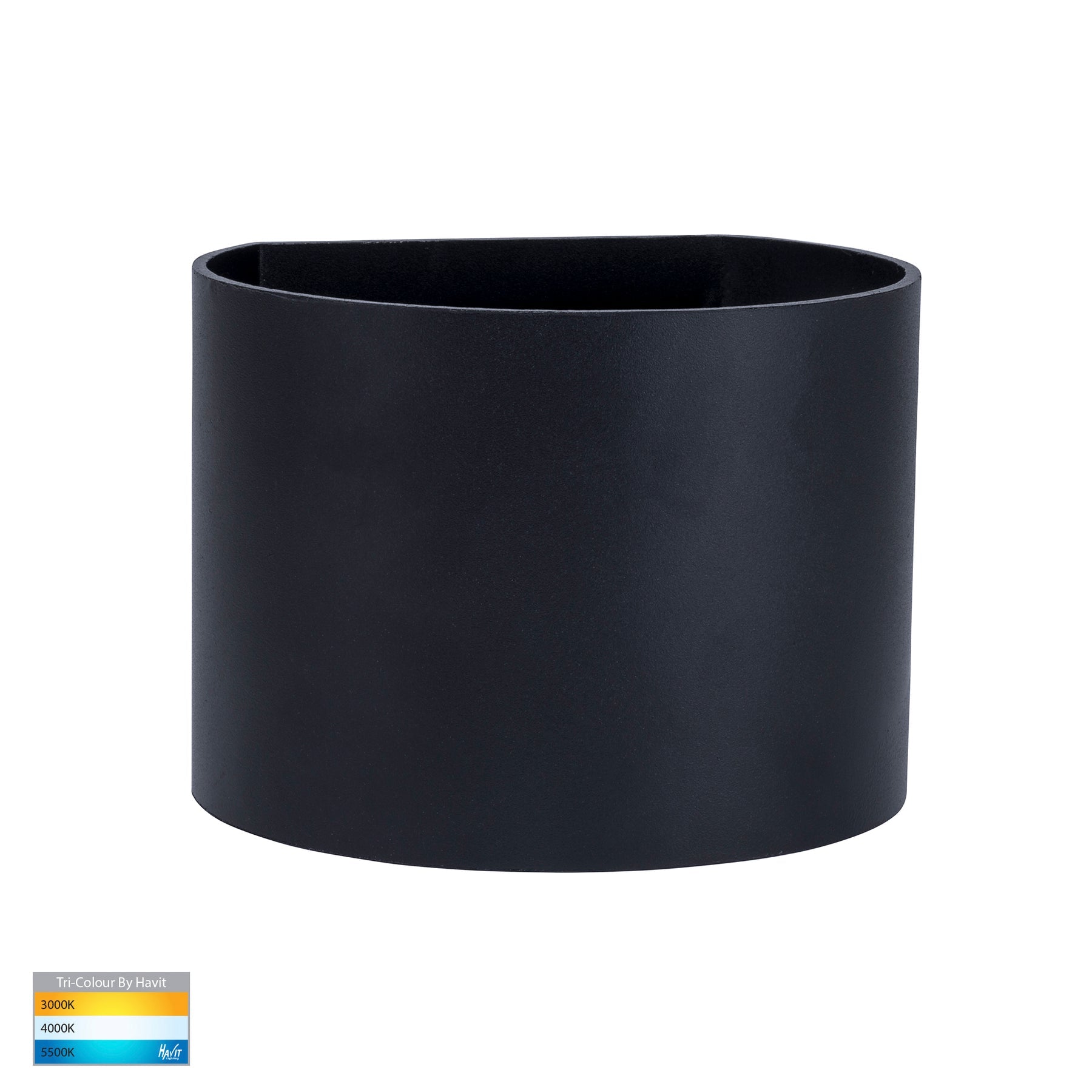 Havit Lighting Versa Black Round Up & Down Wall Light