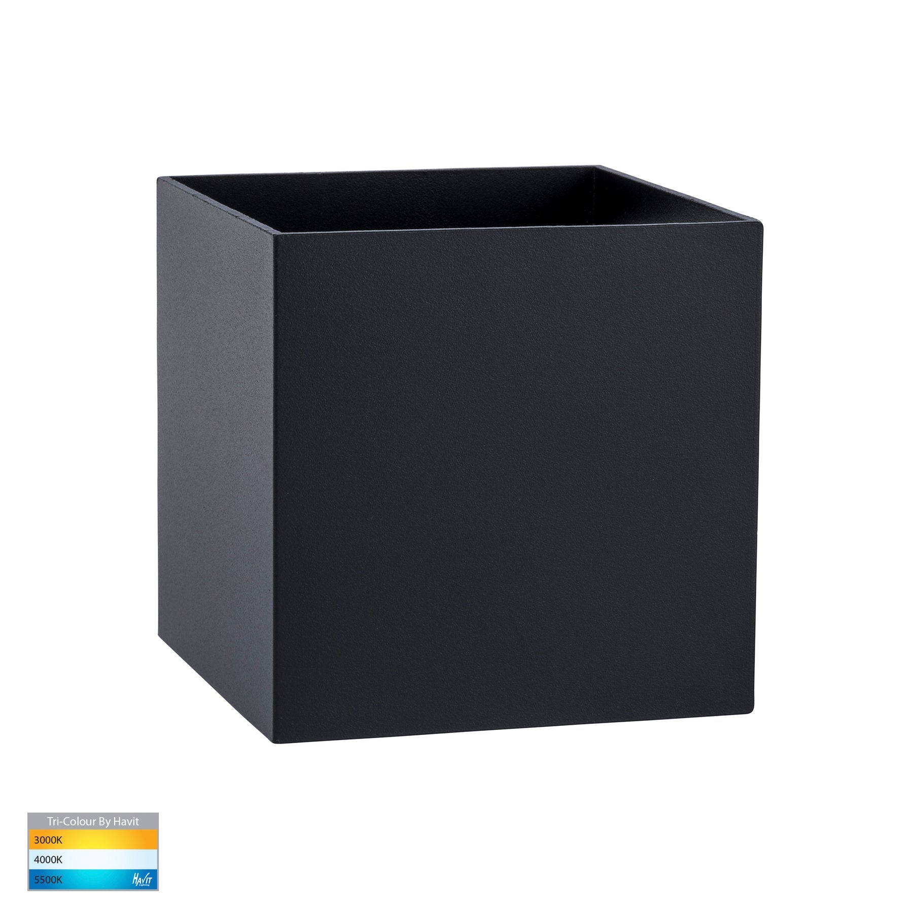 Havit Lighting Versa Black Square Up & Down Wall Light