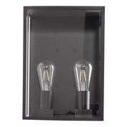 Havit Lighting Bayside 316 Stainless Steel Black 2 Light Wall Light