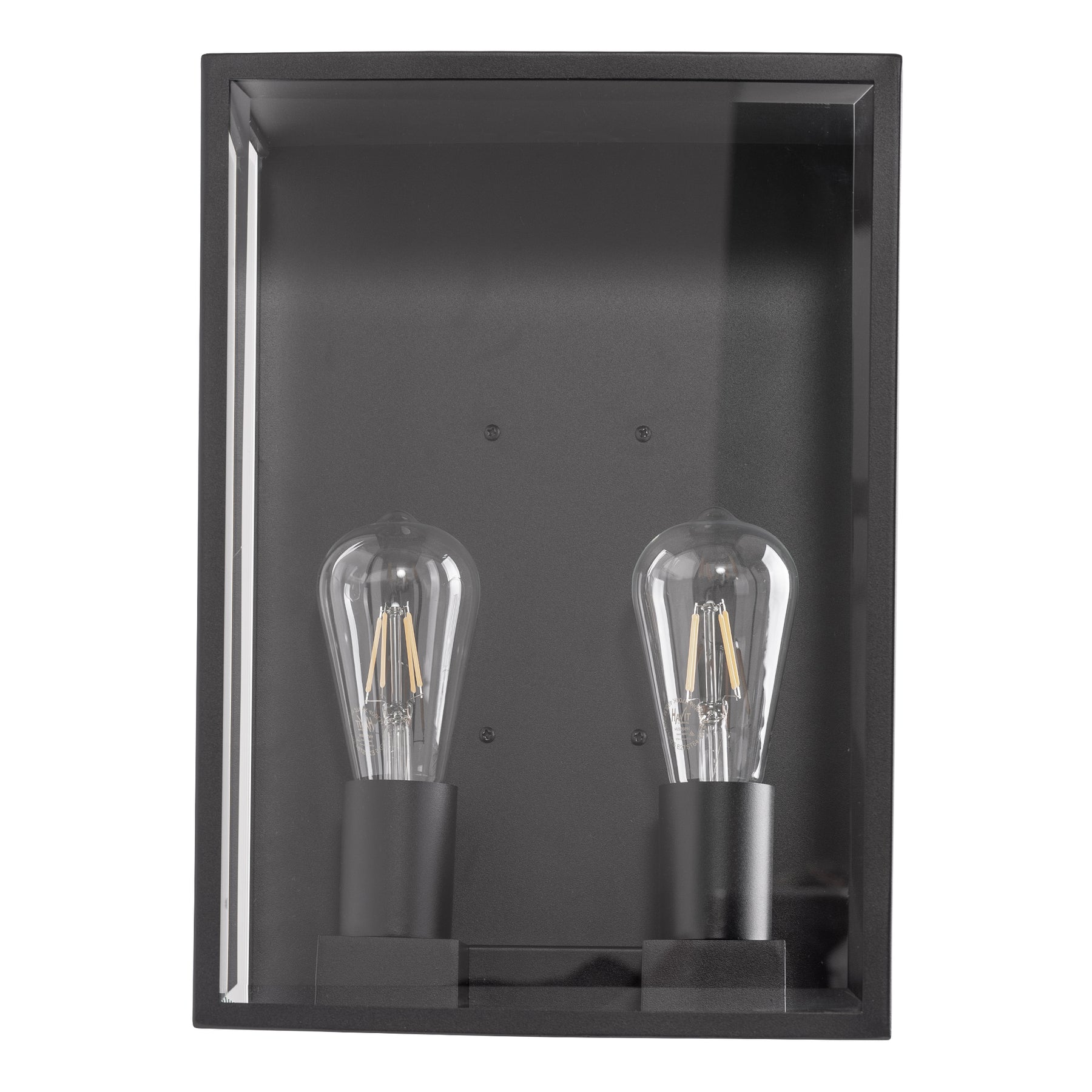 Havit Lighting Bayside 316 Stainless Steel Black 2 Light Wall Light