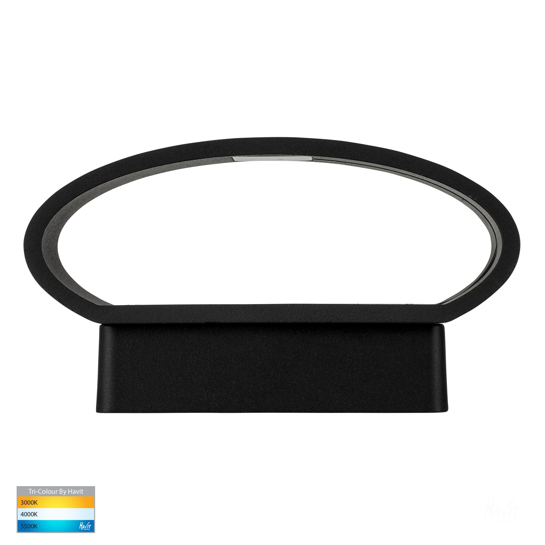 Havit Lighting Luxe Black TRI Colour Up & Down LED Wall Light