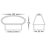 Havit Lighting Luxe White TRI Colour Up & Down LED Wall Light