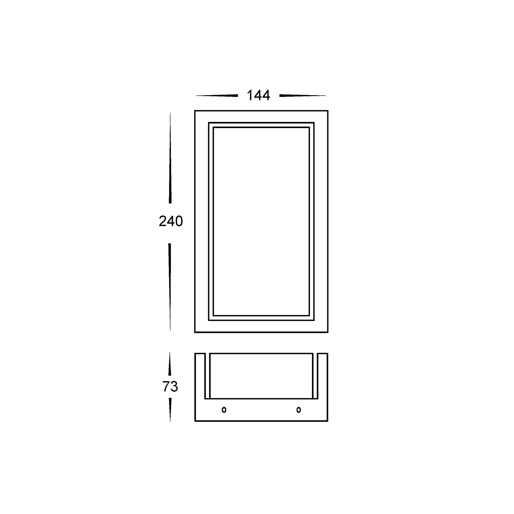 Havit Lighting Nepean Black LED Wall Light