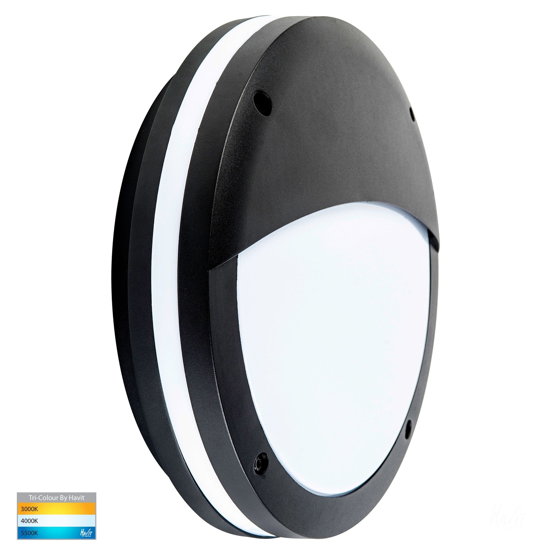 Havit Lighting Stor Black LED Bunker Light with Eyelid