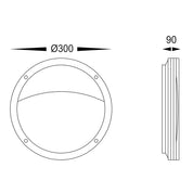 Havit Lighting Stor Black LED Bunker Light with Eyelid