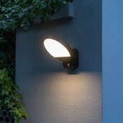 Havit Lighting Solarni Polycarbonate Black Solar Wall Light