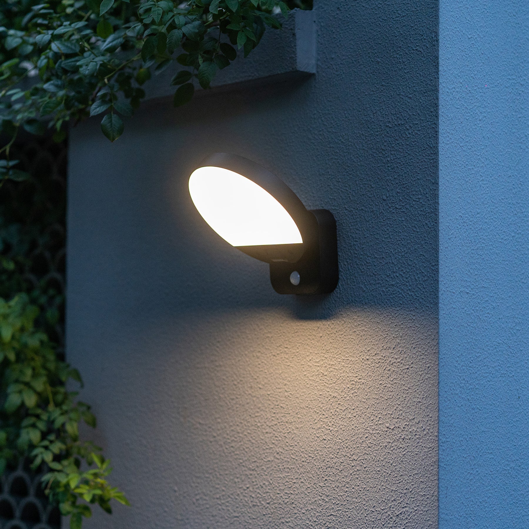 Havit Lighting Solarni Polycarbonate Black Solar Wall Light