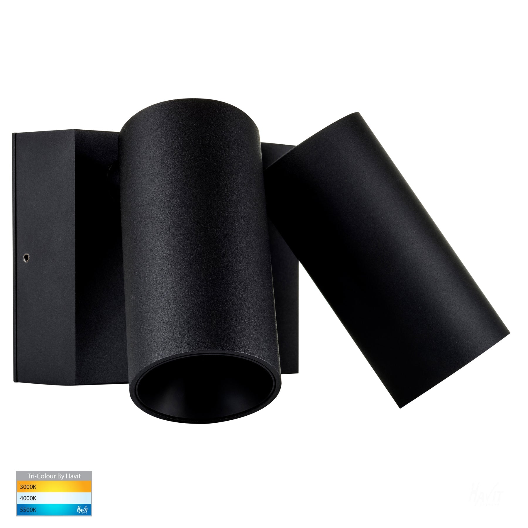 Havit Lighting Revo Black Double Adjustable Wall Light