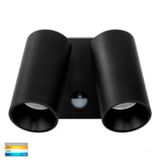 Havit Lighting Revo Black Double Adjustable Wall Light With Sensor