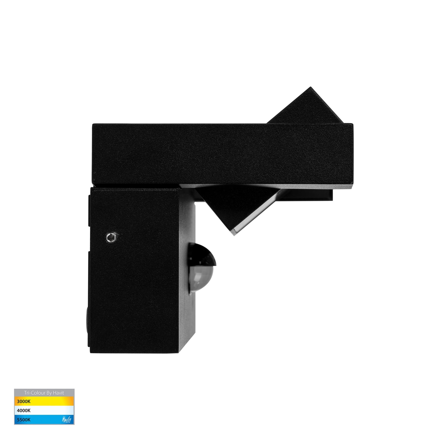 Havit Lighting Locu Aluminium Black Adjustable 36w LED Floodlight with Sensor
