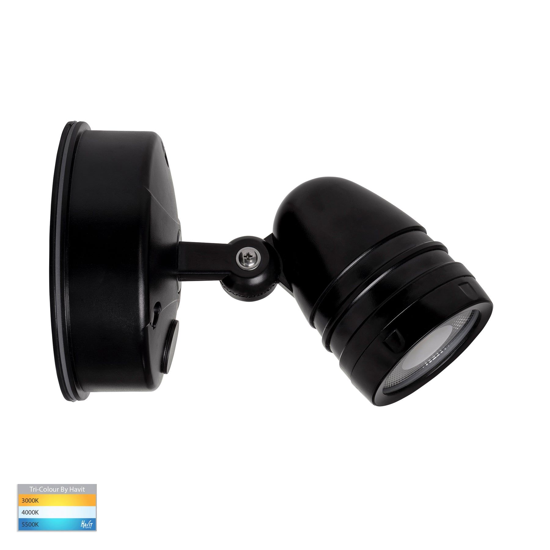 Havit Lighting Focus Polycarbonate Black Single Adjustable Spot Light