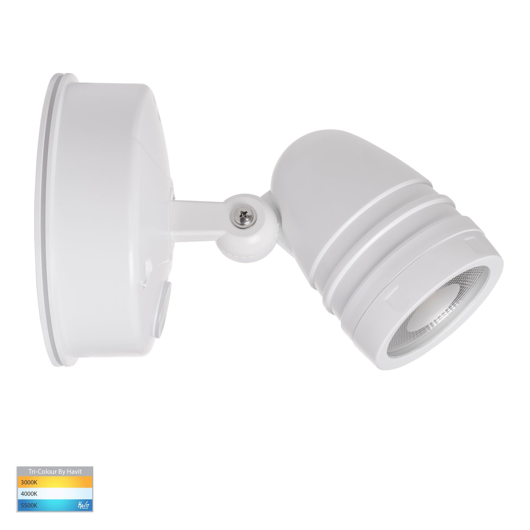 Havit Lighting Focus Polycarbonate White Single Adjustable Spot Light
